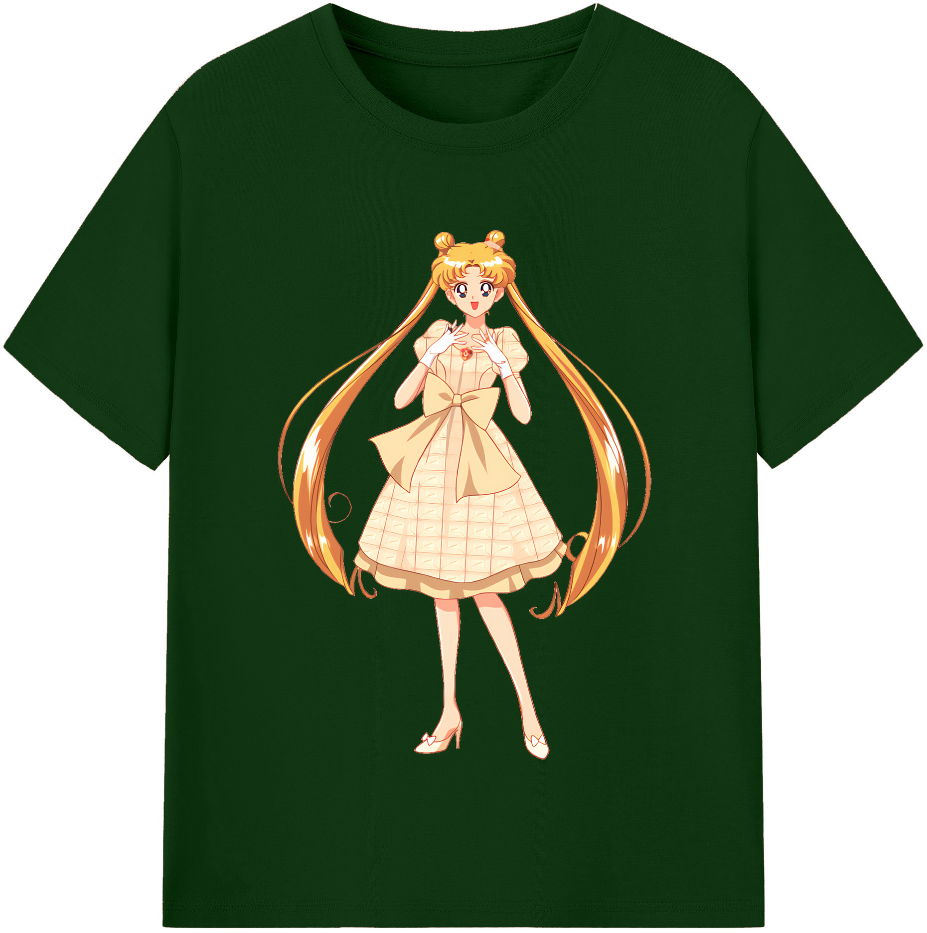 （画像用） 美少女戦士セーラームーン 愛野 美奈子 あいの みなこ Sailor Moon Aino Minako 綿100％半袖Tシャツ（フロントプリント）